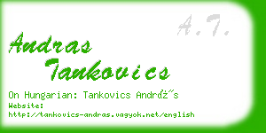 andras tankovics business card